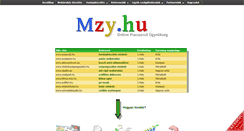 Desktop Screenshot of mzy.hu